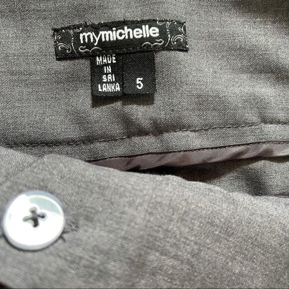My Michelle Gray Dress Pants Sz 5 - Picture 14 of 15
